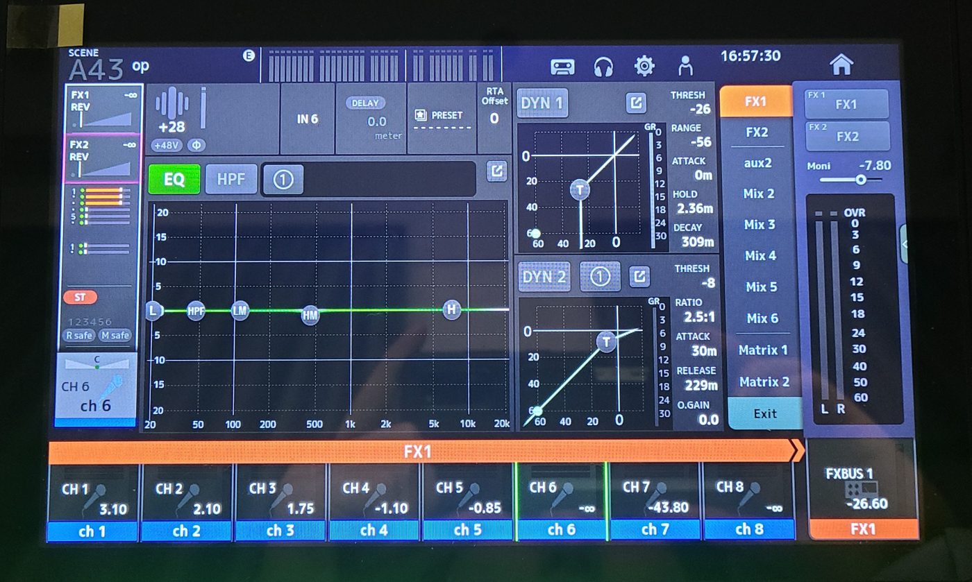 FX1を選択した画面